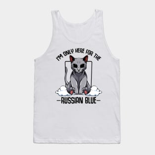 Russian Blue Cat Tank Top